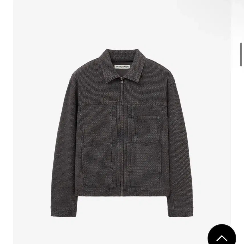 [BUNJANG] Insilence Stitched Surface Jacket Dark Brown / [L] 인사일런스 스티치드 서페이스 자켓 DARK BROWN 새상품