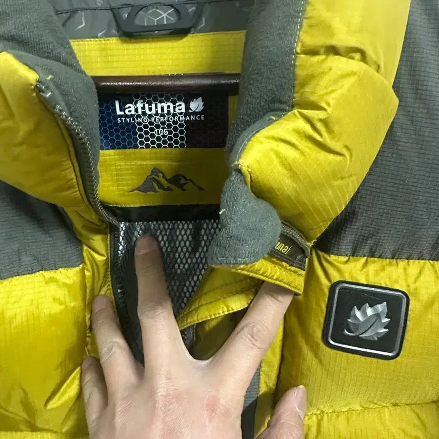 [BUNJANG] Lafuma Yellow Padded Jacket 105 / [만원 아라비아빈티지]라푸마 노란색 패딩 105