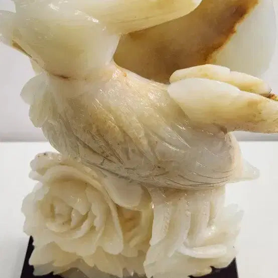 [BUNJANG] Jade Peacock Ornament / 공작새 옥조각 장식품