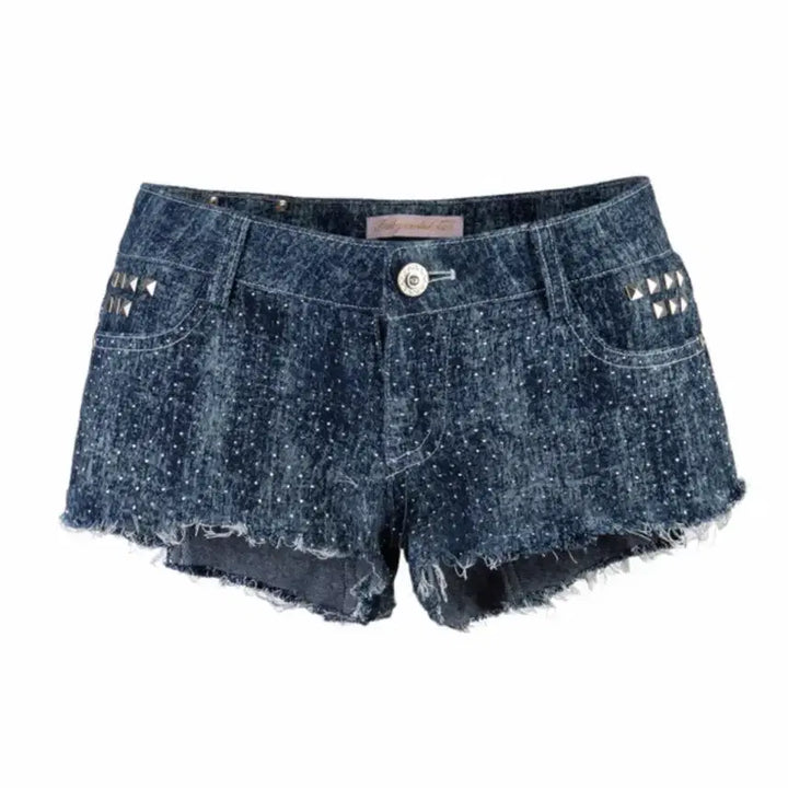 [BUNJANG] BabyMetal Club Twinkle Stud Denim Shorts / 구해요) 베메클 트윙클 스터드 데님 쇼츠 베이비메탈클럽