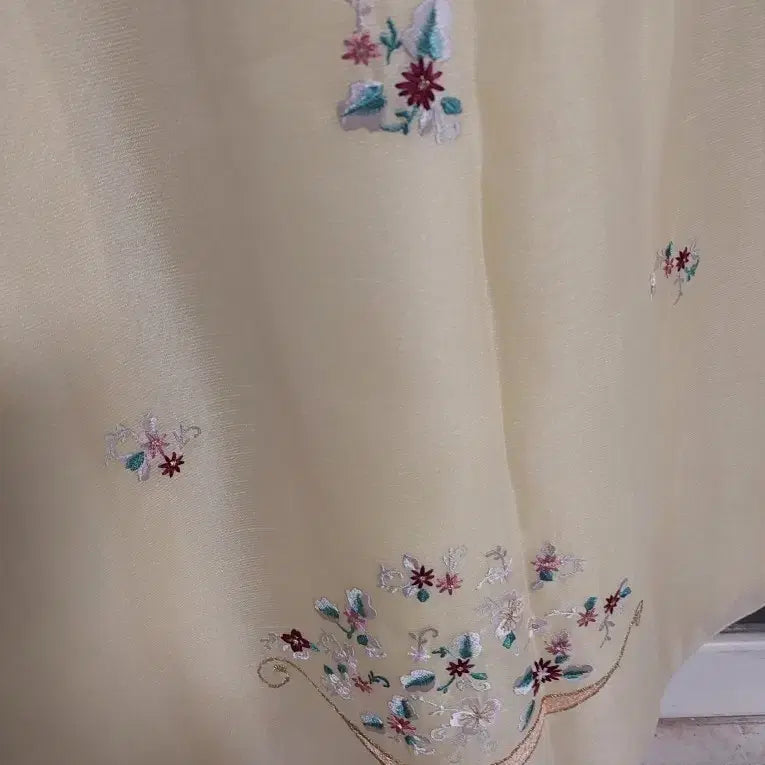 [SOLD OUT] 새제품급)여성 한복 겨자색 투톤 저고리 빅사이즈