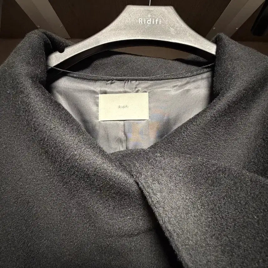 [BUNJANG] Ridifi Cape Belt Coat / Ridifi 블랙 케이프벨트 코트 울 100%