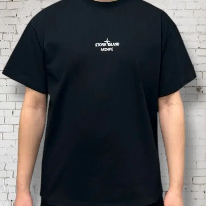 [BUNJANG] 스톤아일랜드 아키비오 블랙 반팔티 / 스톤아일랜드 아키비오 블랙 반팔티