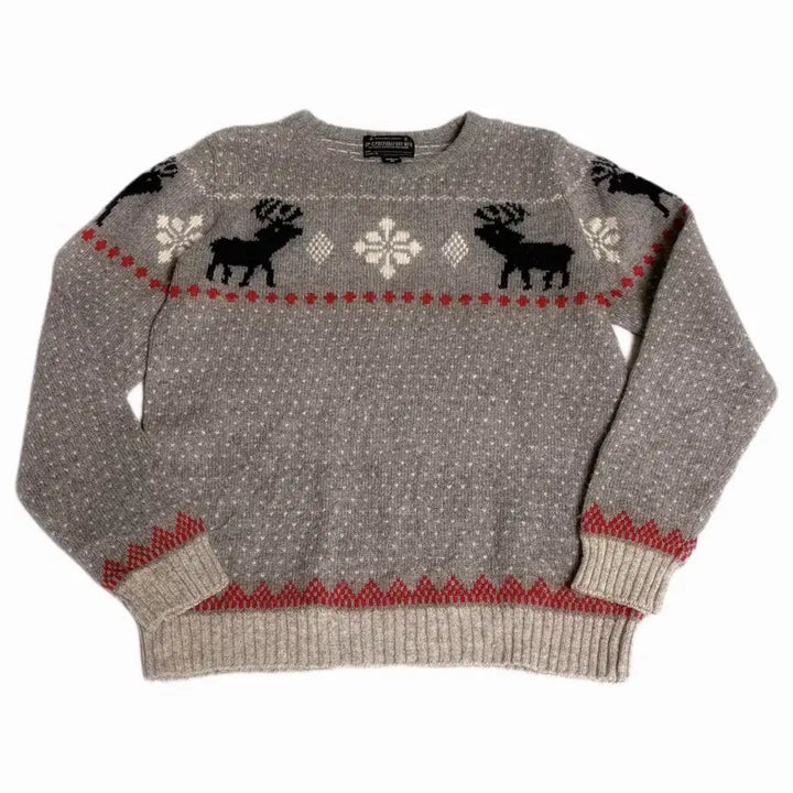 [BUNJANG] CP Creparatory Nordic Pattern Wool Knit Sweater / 일본 빈티지 cp creparatory 노르딕 패턴 울 니트