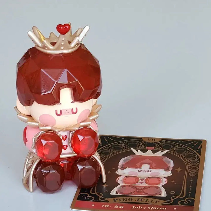 [BUNJANG] Popmart Pino Jelly Birthstone July Ruby Queen Figure / 팝마트 피노젤리 탄생석 7월 루비 여왕
