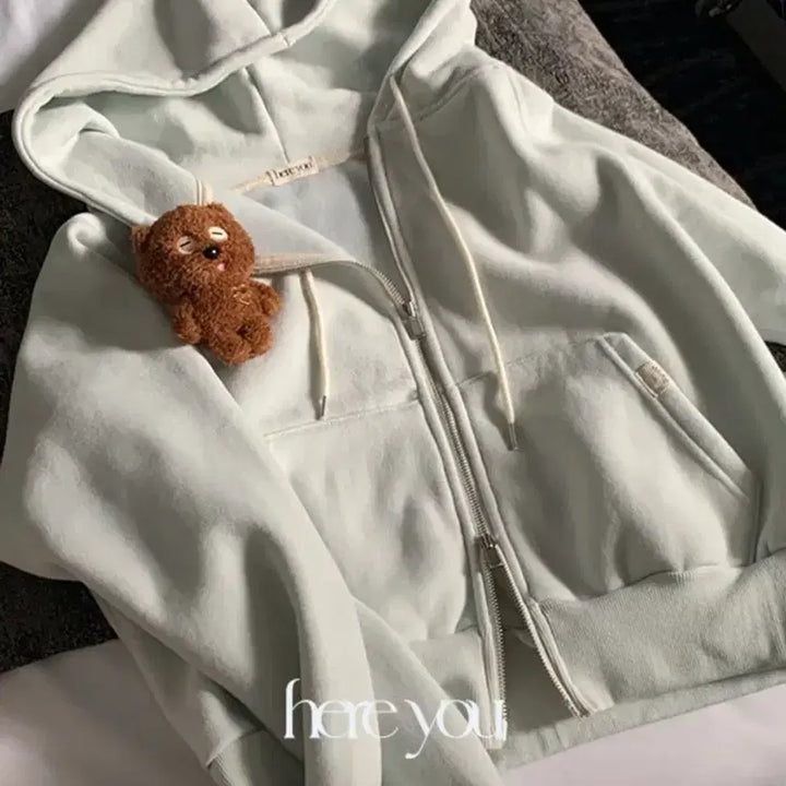 [BUNJANG] Yurie Hooded Zip-up Snow Mint / 유리에 후드집업 스노우민트