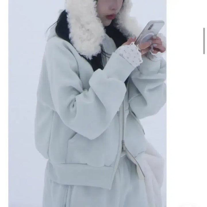 [BUNJANG] Yurie Hooded Zip-up Snow Mint / 유리에 후드집업 스노우민트