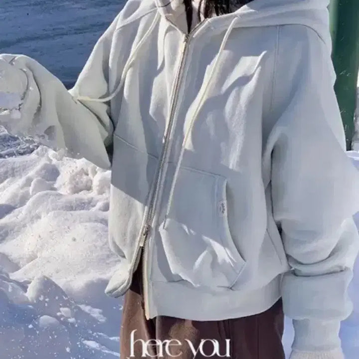 [BUNJANG] Yurie Hooded Zip-up Snow Mint / 유리에 후드집업 스노우민트