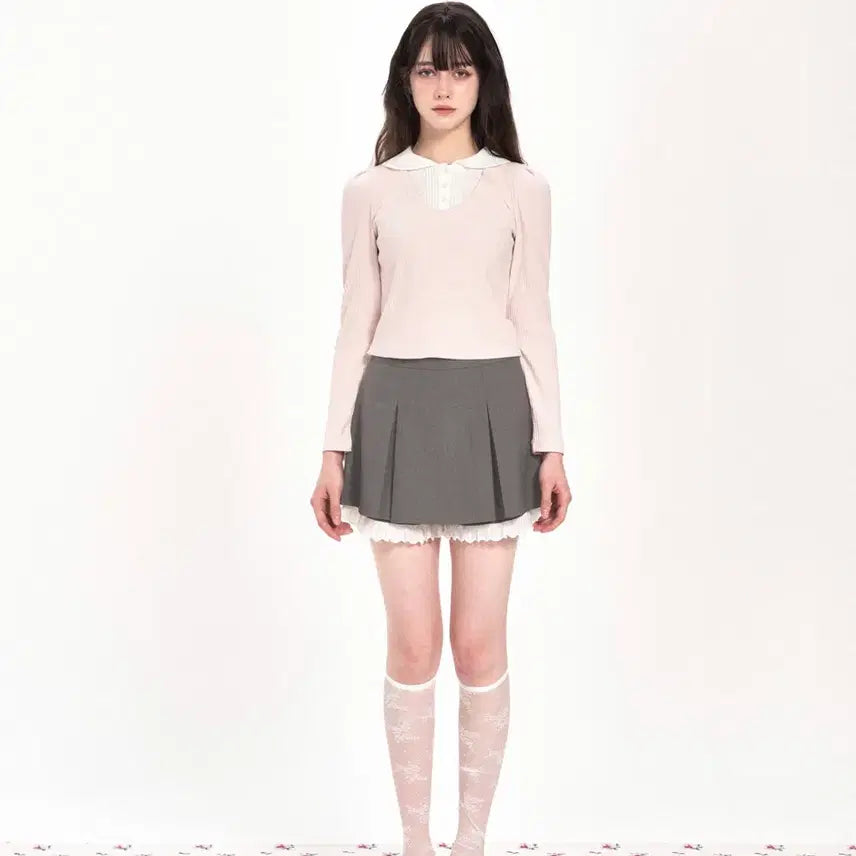 [BUNJANG] Whisfairy PETITE Layered Winter Blouse / Whisfairy PETITE LAYERED WINTER BLOUSE -