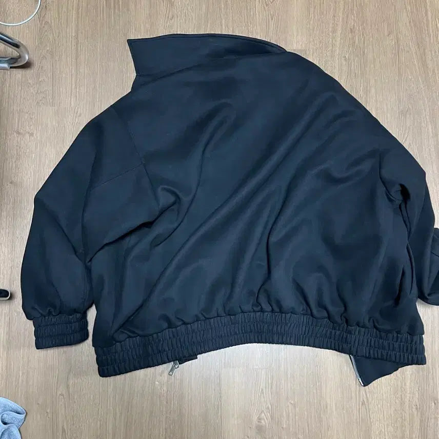 [BUNJANG] Standard Error Suede Black Blouson Jacket / 스탠다드에러 블루종 스웨이드 블랙 자켓