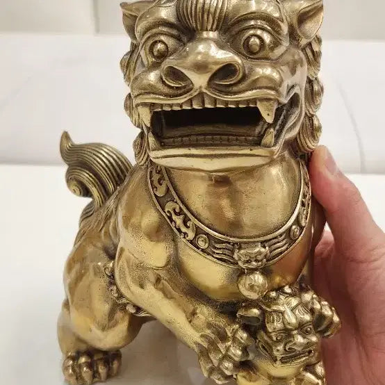 [BUNJANG] Haetae Bronze Statue Pair / 해태 동브론즈 한쌍