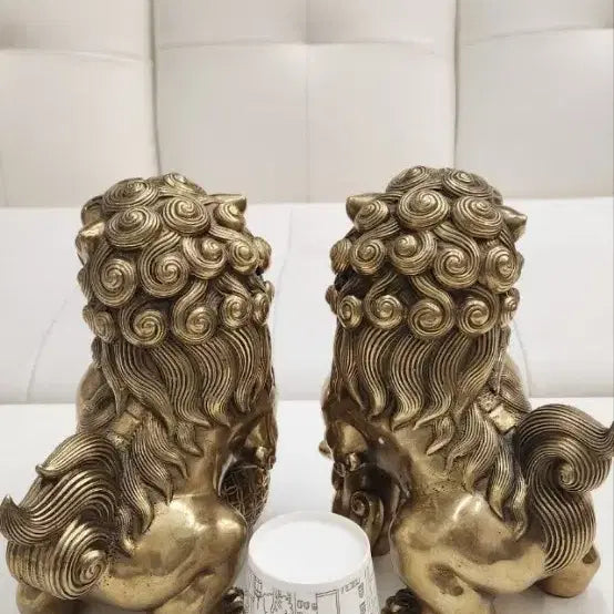 [BUNJANG] Haetae Bronze Statue Pair / 해태 동브론즈 한쌍