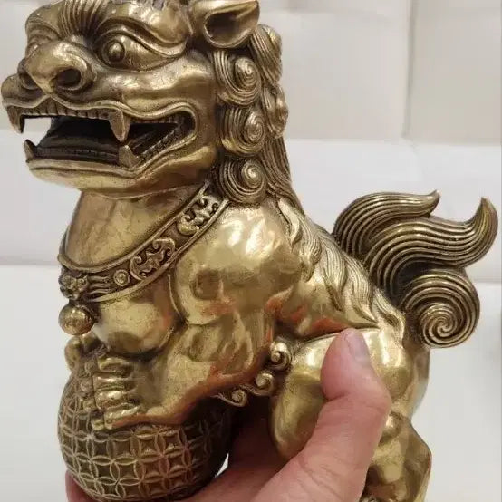 [BUNJANG] Haetae Bronze Statue Pair / 해태 동브론즈 한쌍