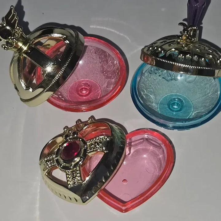 [BUNJANG] Sailor Moon Compact Case Gacha Set / 세일러문 콤팩트 케이스 보관함 가챠 3종 세트