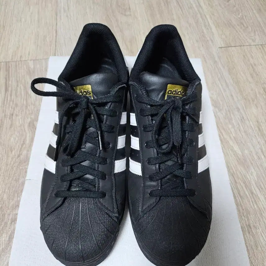 [BUNJANG] Adidas Superstar Black Sneakers / 아디다스 슈퍼스타 블랙 280 팝니다.