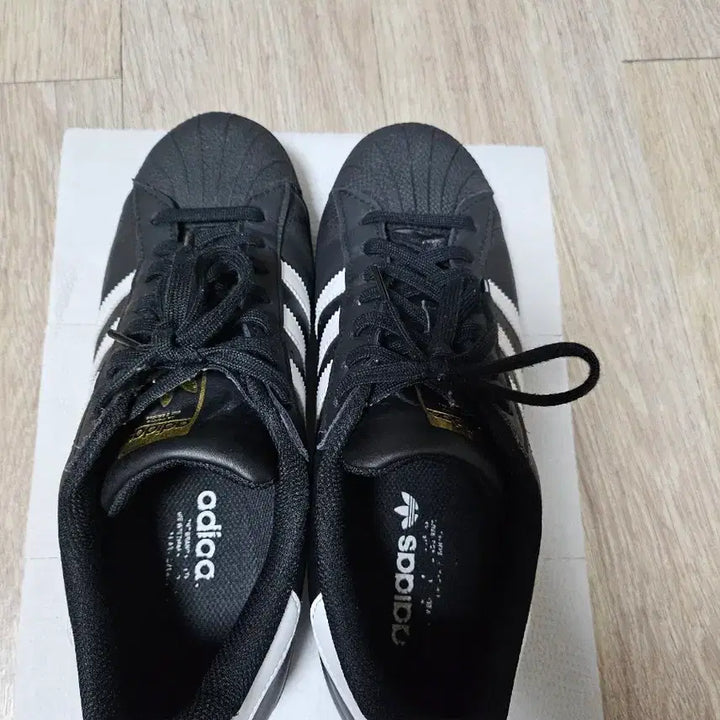 [BUNJANG] Adidas Superstar Black Sneakers / 아디다스 슈퍼스타 블랙 280 팝니다.