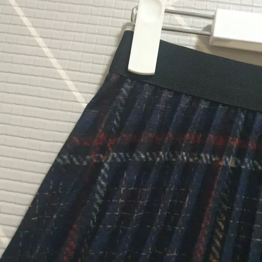 [BUNJANG] THE ZIEN Wool Check Pleated Long Skirt / .THE ZIEN 모직체크 플리츠 롱스커트.주름스커트.롱치마