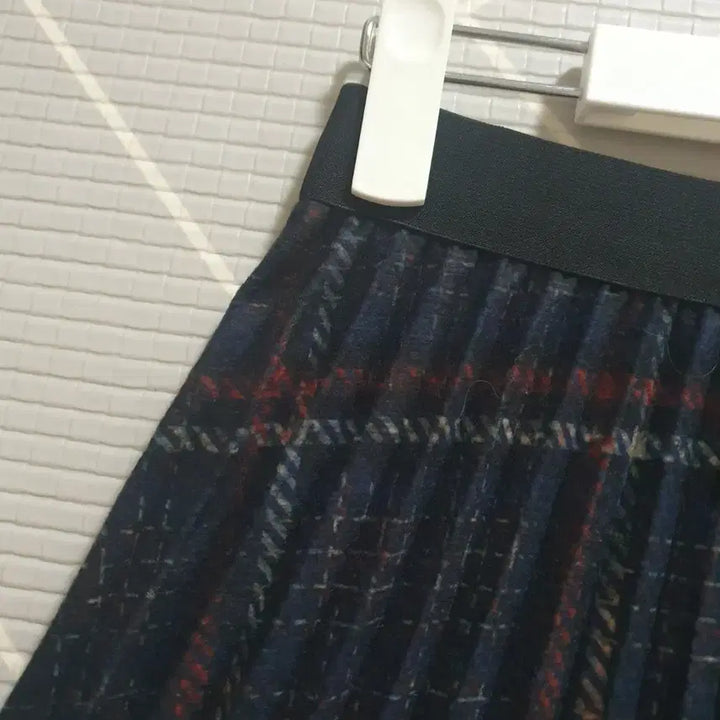 [BUNJANG] THE ZIEN Wool Check Pleated Long Skirt / .THE ZIEN 모직체크 플리츠 롱스커트.주름스커트.롱치마