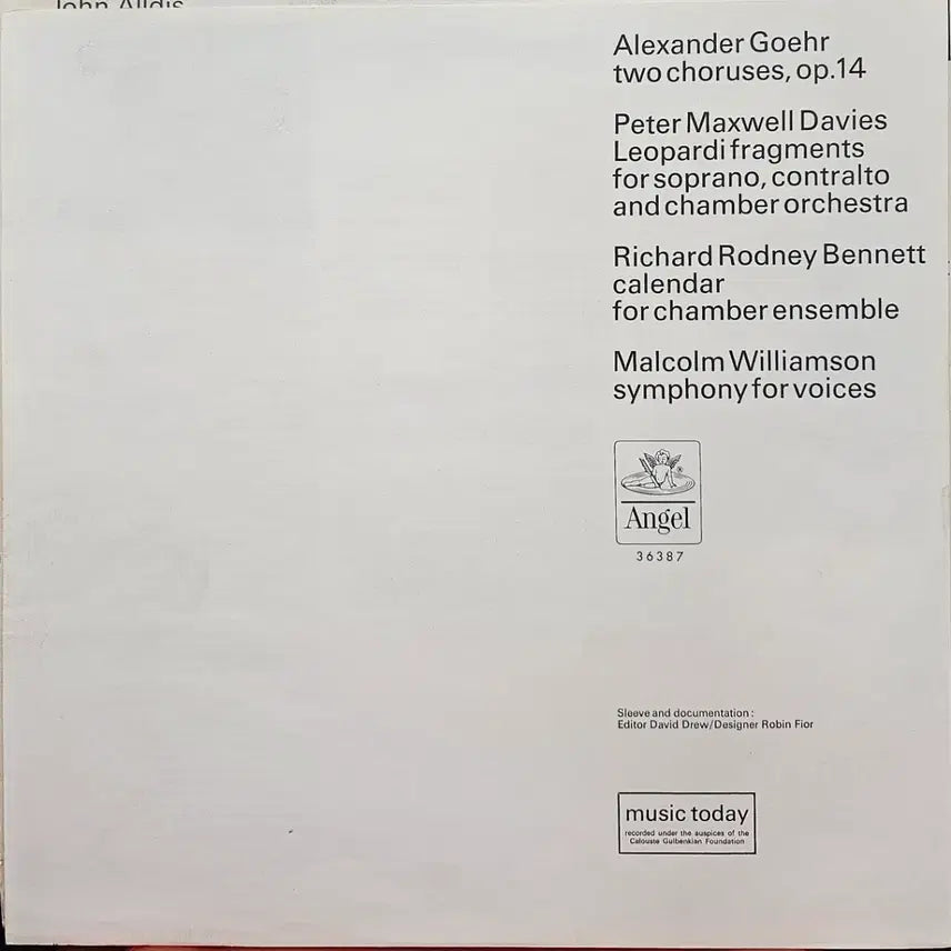 [BUNJANG] British New Music LP / 영국의 새로운 음악 LP