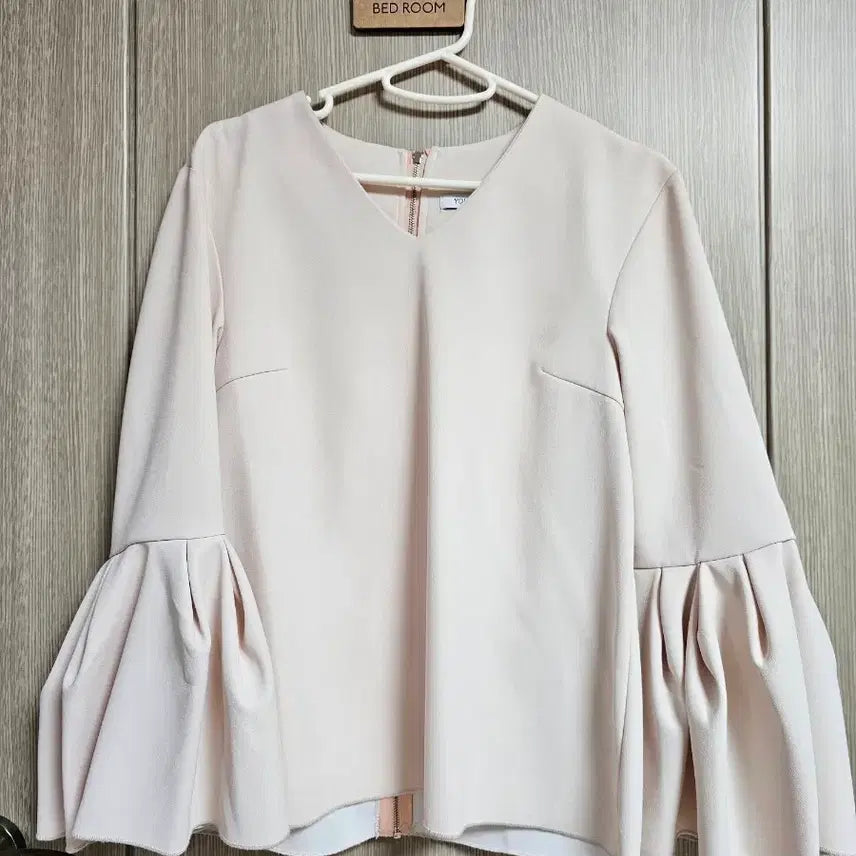 [BUNJANG] Ivory Beige Flare Blouse Jacket / 예쁜 하객룩 블라우스 자켓(새거) 저렴하게