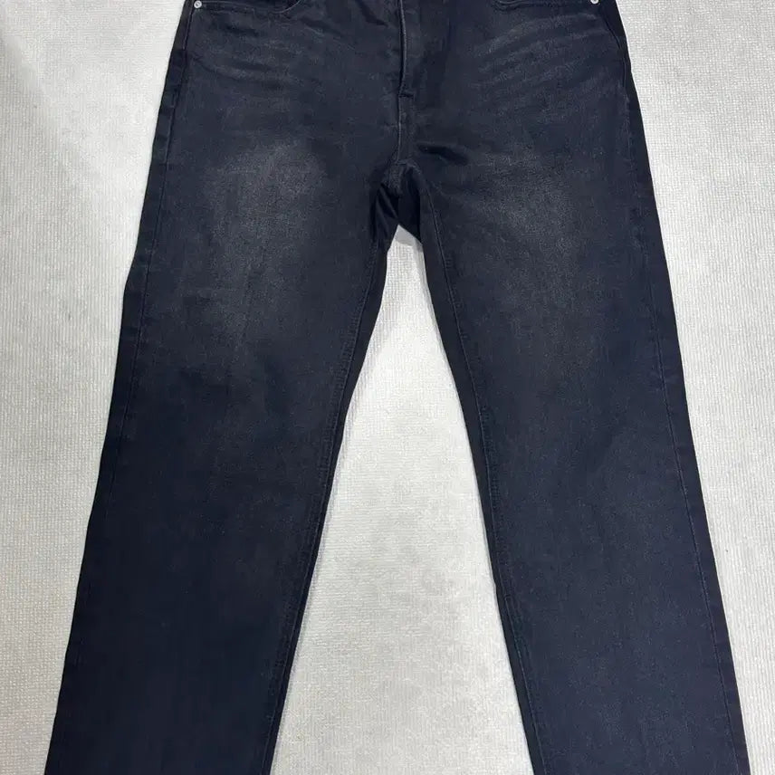 [BUNJANG] 86Road Cropped Tapered Black Denim Jeans / 86로드 크롭 테이퍼드 데님