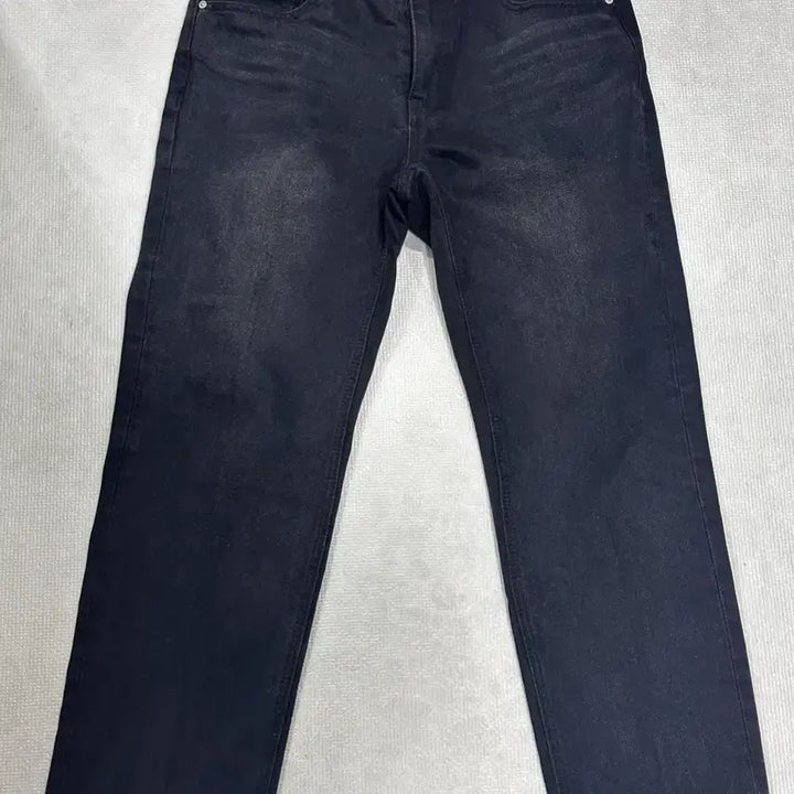 [BUNJANG] 86Road Cropped Tapered Black Denim Jeans / 86로드 크롭 테이퍼드 데님
