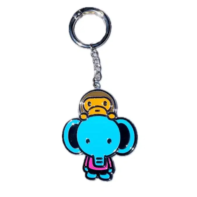 [BUNJANG] BAPE Eleph on Baby Milo Metal Keychain / 베이프 엘레프 온 베이비 마일로 메탈 키체인
