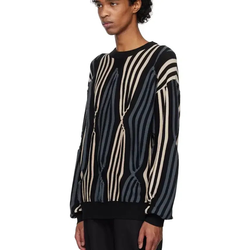 [BUNJANG] Kiko Kostadinov Solix Knit Black / 키코 코스타디노브 솔릭스 니트 블랙