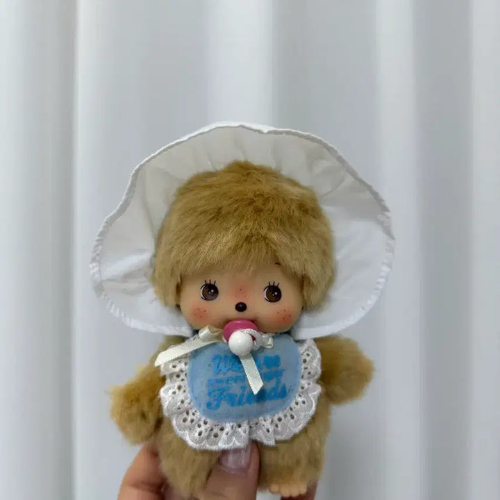 [BUNJANG] Monchhichi Bebechichi Baby Gold Keychain Doll / 몬치치 베베치치 베이비골드