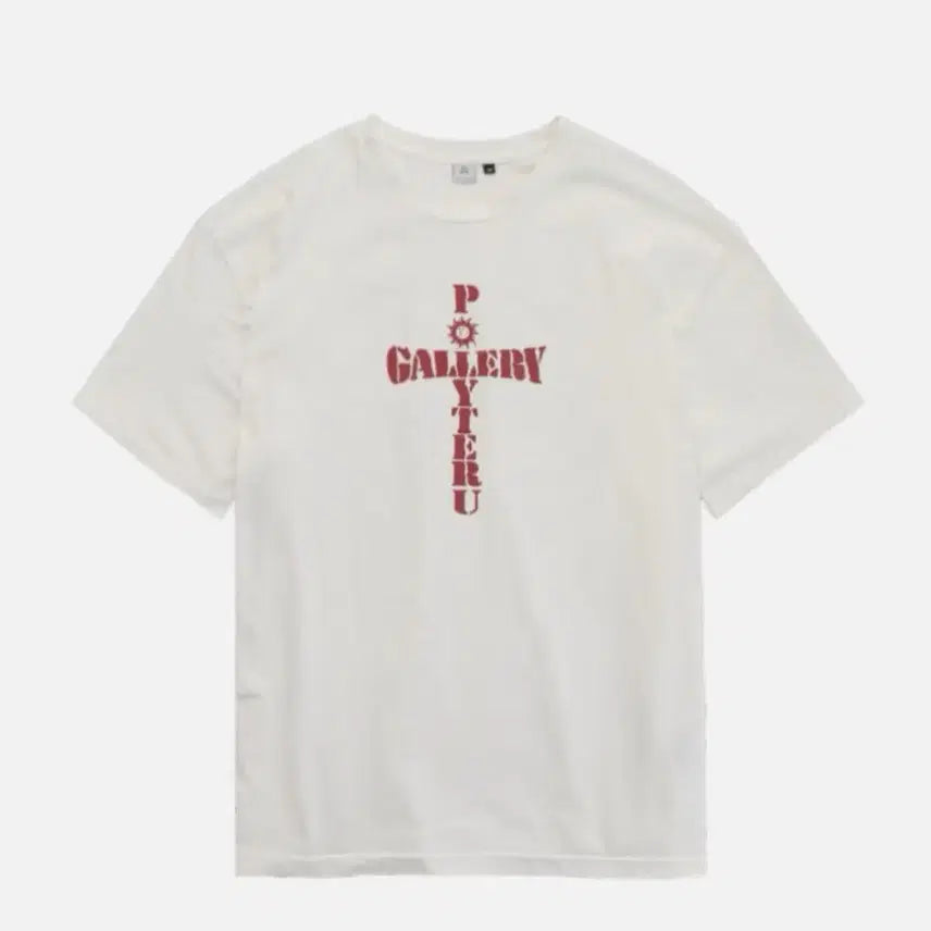 [BUNJANG] Polytelu Crosti Washed White T-shirt / [4] 폴리테루 크로스티 워시드 화이트