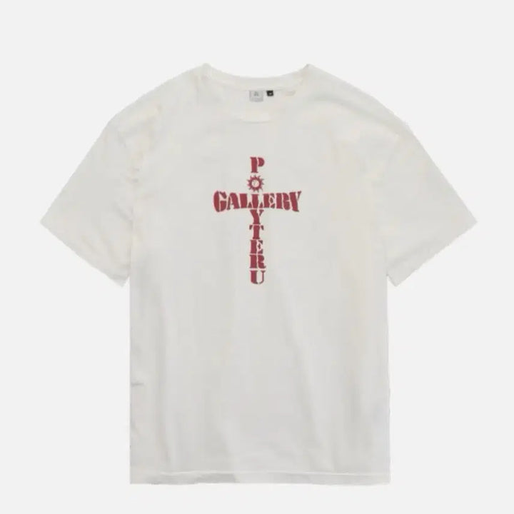 [BUNJANG] Polytelu Crosti Washed White T-shirt / [4] 폴리테루 크로스티 워시드 화이트