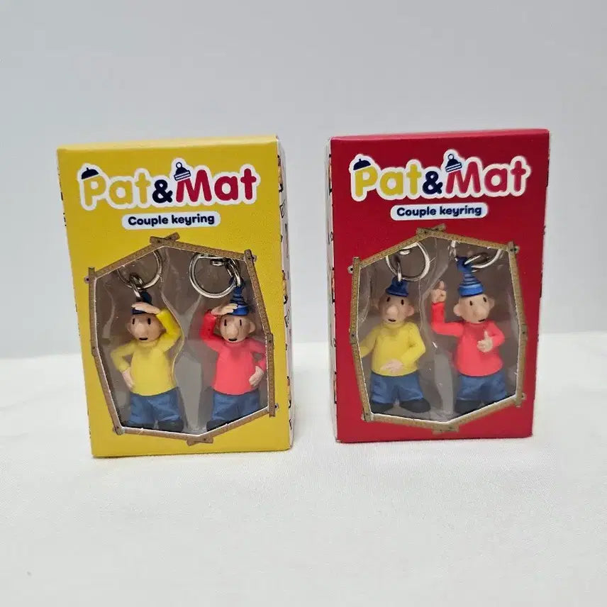 [BUNJANG] Pat & Mat Figure Couple Keyring / 신상 패트와매트 피규어 커플키링 에어팟 차키 귀염 뽀짝 포인트