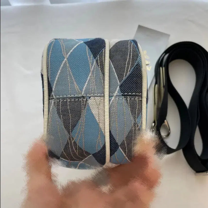 [BUNJANG] Vivienne Westwood Argyle Mini Crossbody Bag / (19.0)비비안웨스트우드 블루 아가일 미니 멀티 크로스백