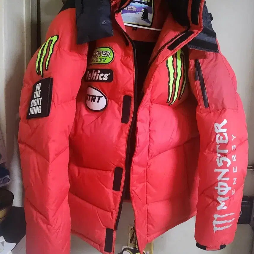 [BUNJANG] Monster Energy x Felltics Duck Down Sunny Padded Jacket / 몬스터 에너지  펠틱스 콜라보 한정판 덕다운 써니 패딩