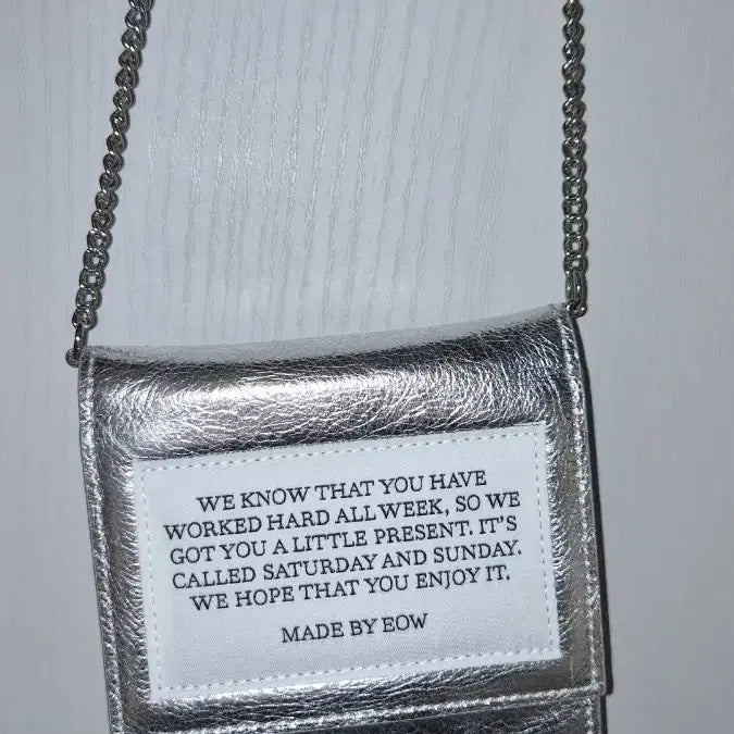 [BUNJANG] eow CRACKER WALLET Mini Bag Silver / eow 이오더블유 CRACKER WALLET 크래커 월렛 미니백 실버