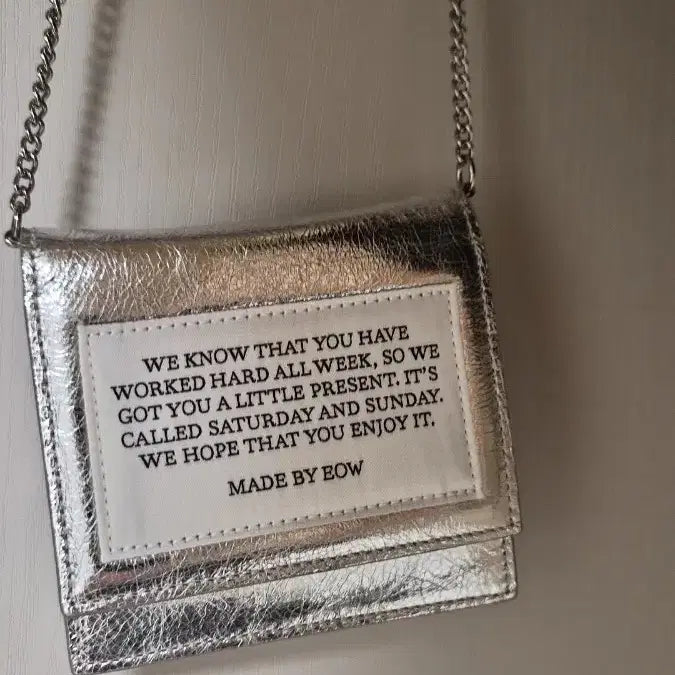 [BUNJANG] eow CRACKER WALLET Mini Bag Silver / eow 이오더블유 CRACKER WALLET 크래커 월렛 미니백 실버