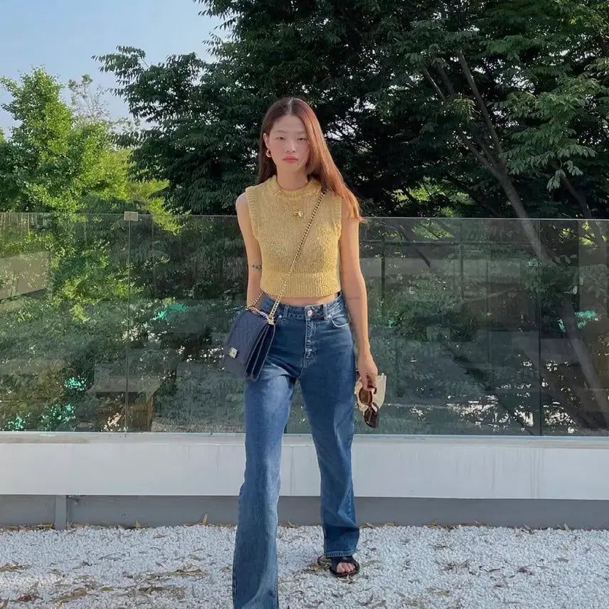 [BUNJANG] & Other Stories Yellow Knit Top / 앤아더 스토리즈 노란색 니트탑