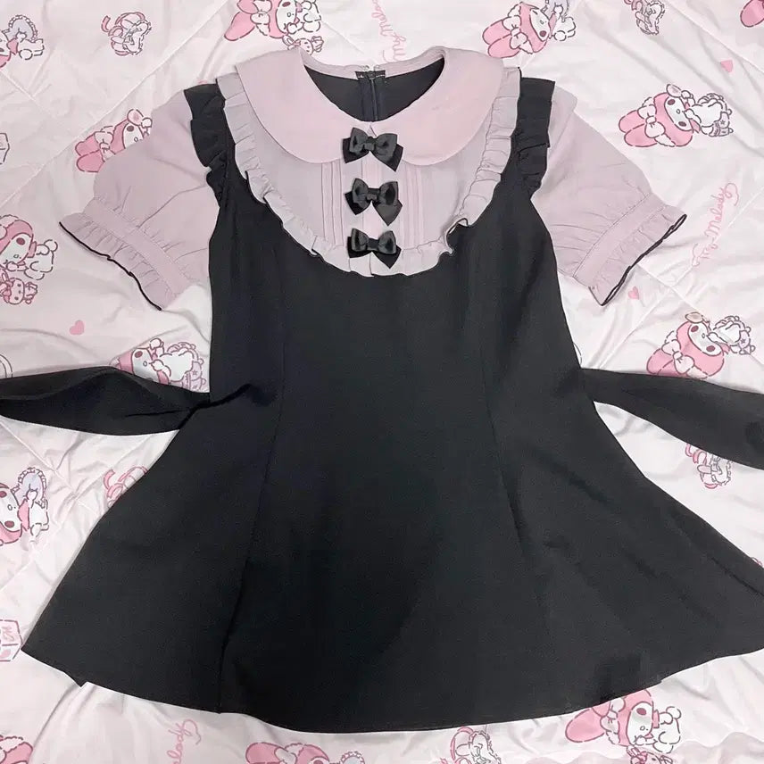 [BUNJANG] Secret Honey 3 Ribbon Set Up / 시크릿허니 시허니 3연리본 셋업 리즈리사 피움 마즈 미셸마카롱