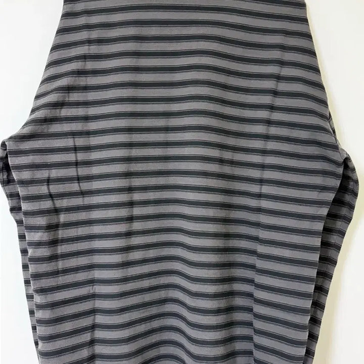 [BUNJANG] Polytelu Stripe Long Sleeve Charcoal / [3] 폴리테루 스트라이프 롱슬리브 차콜