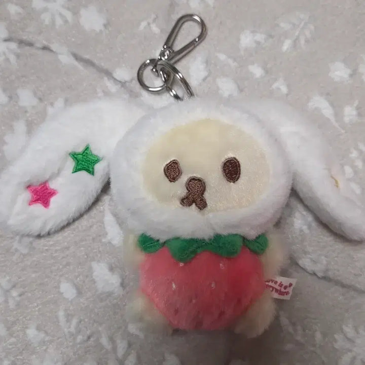 [BUNJANG] Mazzi Strawberry Muffin Doll with Rabbit Hat / 마찌 딸기 머핀 인형 + 토끼 모자