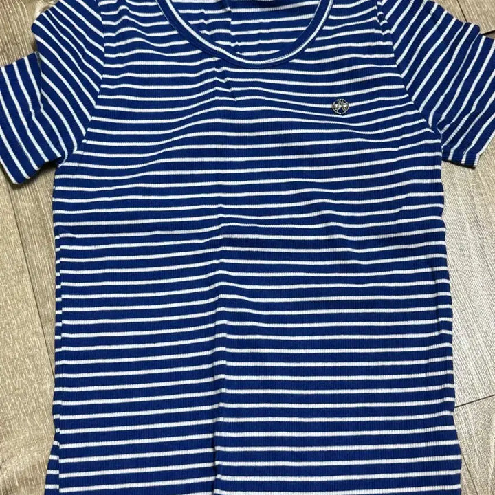 [BUNJANG] Burun Judy Stripe Short Sleeve T-shirt / 부루앤쥬디 스트라이프 반팔 티셔츠