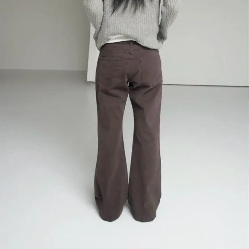 [BUNJANG] Aftermonday Warm Bootcut Cotton Pants Brown S / 에프터먼데이 웜부츠컷 코튼팬츠 브라운1 S