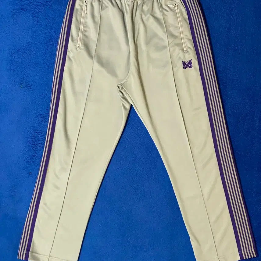[BUNJANG] Needles Narrow Track Pants Poly Smooth Ice White L / Needles 니들스 내로우 트랙팬츠 폴리 스무스 아이스 화이트 L