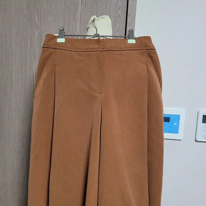 [BUNJANG] Benetton Brown Banded Wide Pants / 파격가!!   베네통  브라운 밴딩 와이드 팬츠