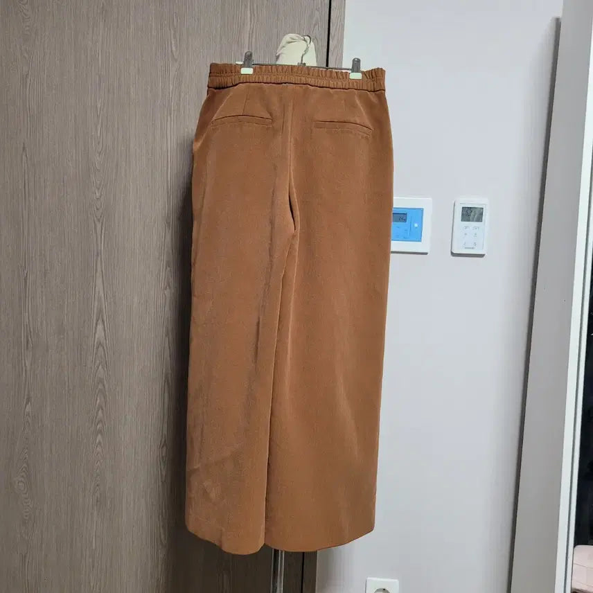 [BUNJANG] Benetton Brown Banded Wide Pants / 파격가!!   베네통  브라운 밴딩 와이드 팬츠