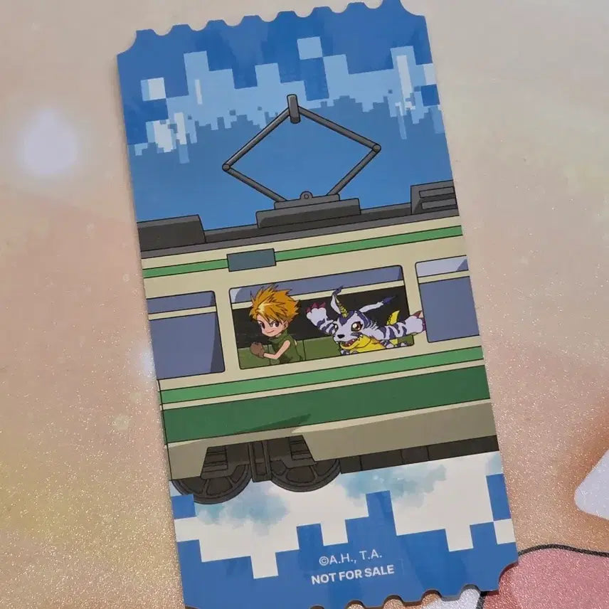 [BUNJANG] Digimon Cafe Papimon Special Ticket / 디지몬 카페 파피몬 MD 특전 티켓 (매튜 태일 아구몬 나리 가트몬)