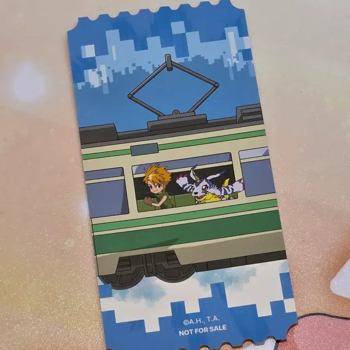 [BUNJANG] Digimon Cafe Papimon Special Ticket / 디지몬 카페 파피몬 MD 특전 티켓 (매튜 태일 아구몬 나리 가트몬)