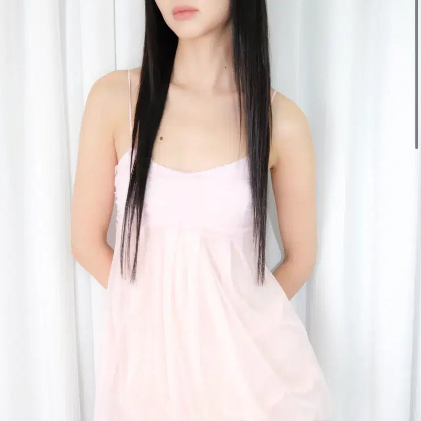 [BUNJANG] Loose Mesh Fluffy Top / 루즈슬립오버 매쉬 플러피 탑