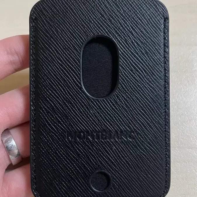 [BUNJANG] Montblanc Sartorial MagSafe Card Wallet Black / 몽블랑 사토리얼 맥세이프 카드지갑 블랙