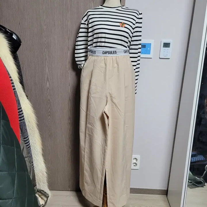 [BUNJANG] Studio Tomboy Beige Banded Wide Pants / 스튜디오톰보이 베이지 밴딩 와이드 팬츠 free